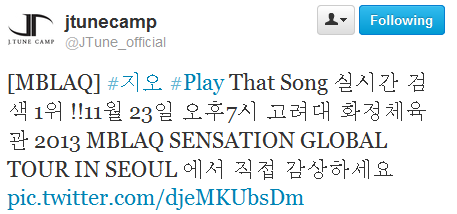 ت J.Tune Camp عن G.O و حفلة MBLAQ SENSATION GLOBAL TOUR in SEOUL 8956r4ft